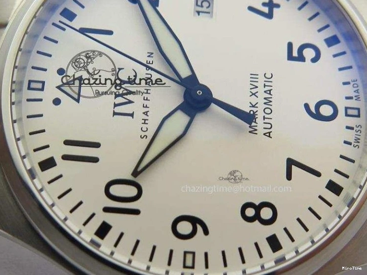 MIROTIME 0805 Mark XVIII IW327002 SS Mk Maker Best Edition White Dial On SS Bracelet A Premium 7300